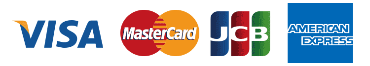 VISA アメリカンエキスプレス　MasterCard　JCB