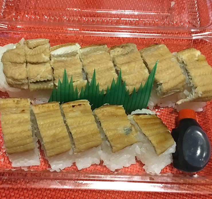 穴子の棒寿司