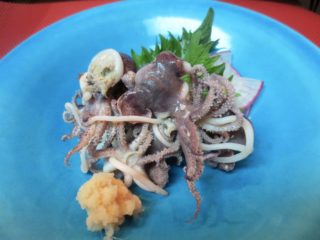 ミミイカ塩茹で