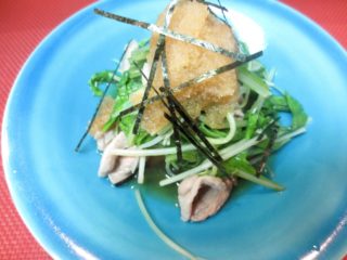 合鴨ロースと水菜あっさり酢