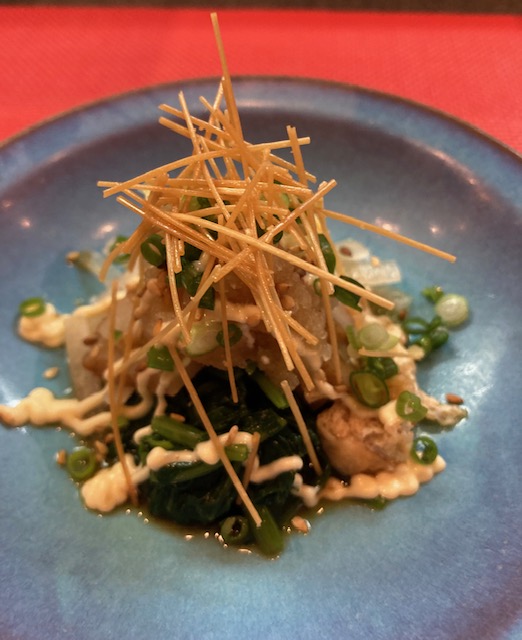 法蓮草、平天、薄揚げ和え物